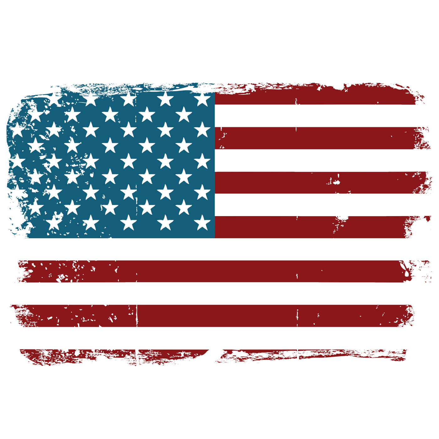 US FLAG GRUNGED - Fem