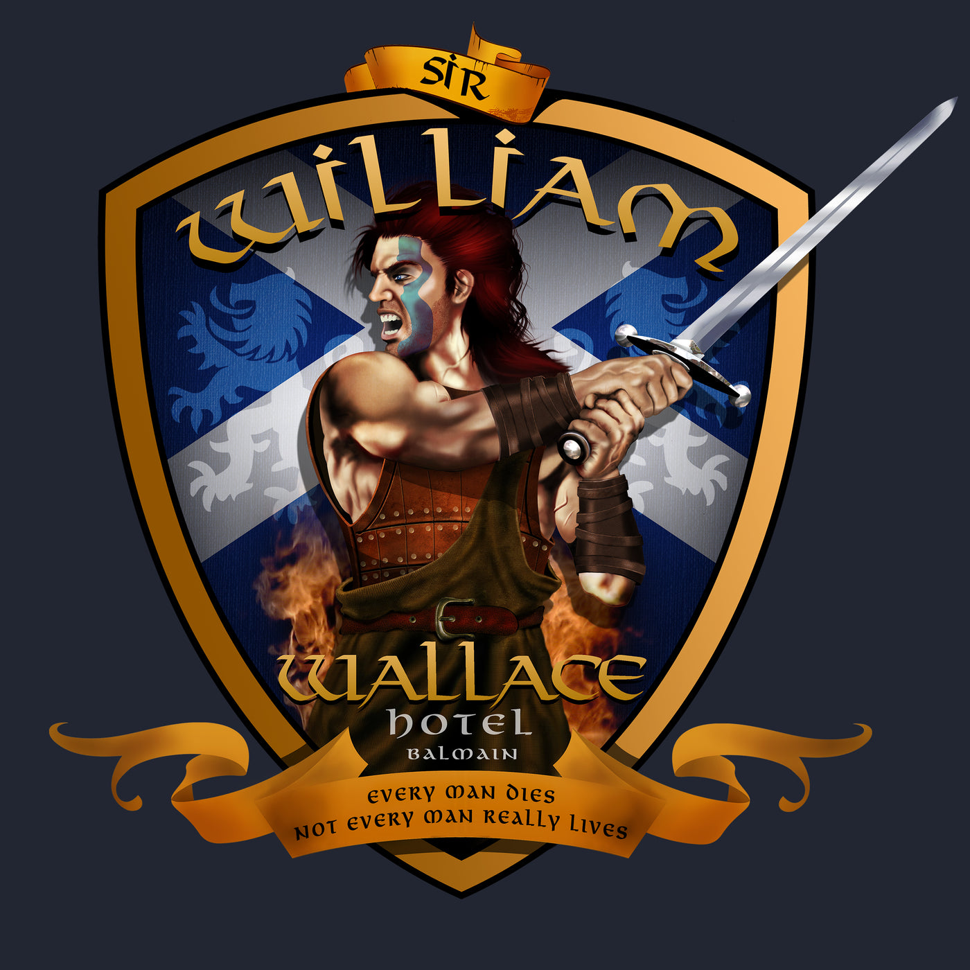 Sir William Wallace Hotel shield - Fem