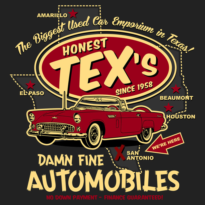 Honest Tex's Automobiles -Fem